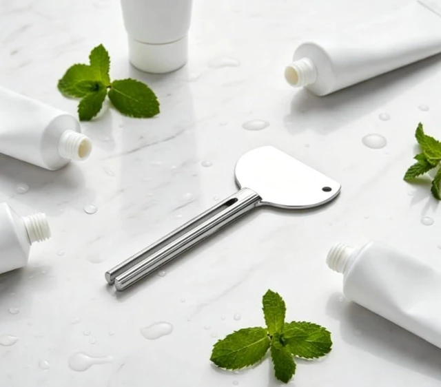 Alt view image 3 of 6 - 2Pcs Silver Stainless Steels Metal Tube Squeezer Keys Salon Toothpaste Tube Squeezers Toothpaste Roller,Rolling Toothpaste Squeezer,Bathroom Safety, Aids and Accessories