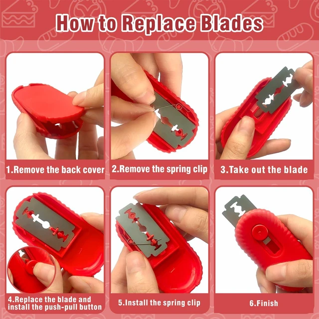 Alt view image 5 of 7 - Bread Lame Dough Scoring Tool,Retractable Sourdough Scoring Tool with Stainless Steel Blade for Bread Baking, Cooking Supplies Accessories (RED)