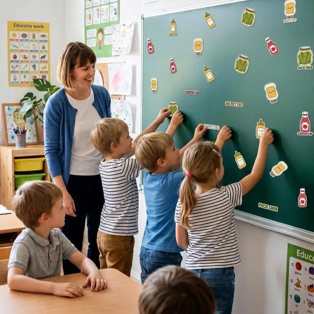 Alt view image 2 of 6 - MALLMALL6 24Pcs Fast Finisher Whiteboard Magnets for Classroom Management, Back to School Gifts for Students Kids, Daily Task Teacher Manage Magnets Must Haves Elementary Teaching Tool Class Decor