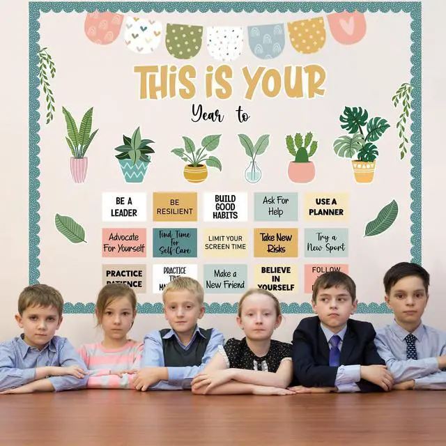Alt view image 5 of 7 - Classroom Bulletin Board Decorations Set, Growth Mindset Classroom Decor, SEL Positive Affirmation Posters, Motivational Bulletin Board School Wall Decor for Students, Elementary Teacher Supplies