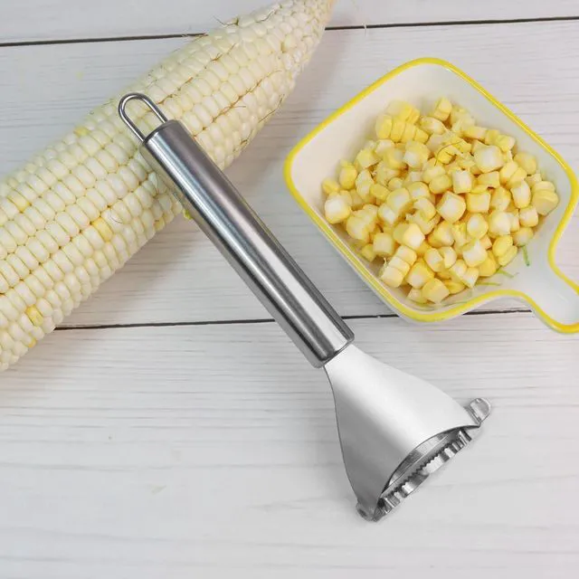 Alt view image 6 of 7 - Corn Stripper, 304 Stainless Steel Corn Peeler, Corn Kernel Remover Tool | Corn Stripper,Corn Peeler,Corn Kernel Remover,304 Stainless Steel,Kitchen Tool,Quickly Removing Corn Kernels from Cob
