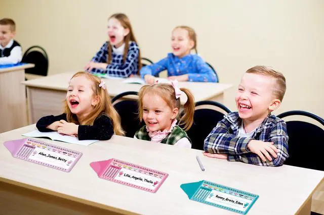 Alt view image 7 of 7 - WALENGIF Desk Name Tags for Classroom 36PCS Double-Sided Laminated Student Name Plates for Desk - Nametags for 1st 2nd 3rd Grade Kindergarten Preschool Must Haves Teacher Supplies Classroom Decor |
