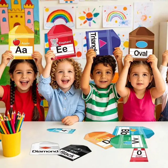 Alt view image 6 of 7 - Crayon Alphabet Bulletin Board Set 57Pcs Crayon Alphabet Letters for Wall ABC Number 0-20 Classroom Wall Decorations for Back to School Kindergarten Elementary Classroom Nursery Homeschool Teacher Sup