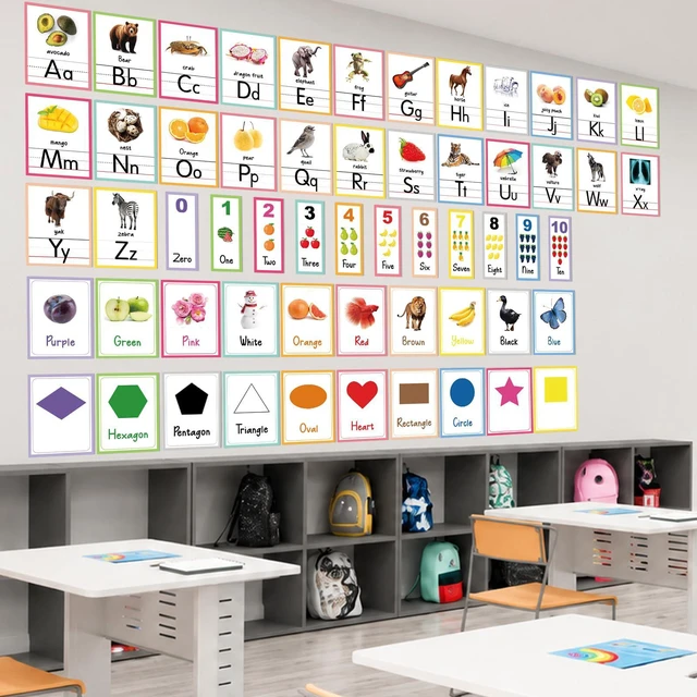 Alt view image 4 of 7 - 57Pcs Alphabet Bulletin Board Set Alphabet Letters for Wall ABC Number 0-20 Classroom Wall Decorations for Back to School Kindergarten Elementary Classroom Nursery Homeschool Teacher Supplies