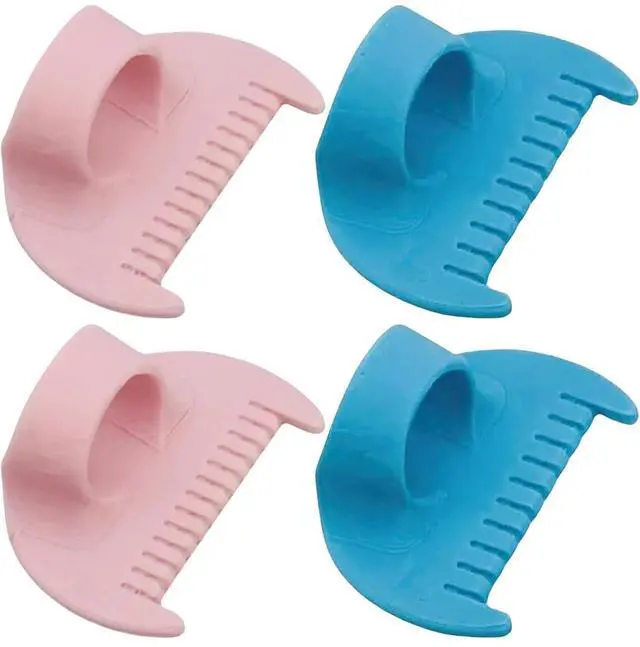 Main image of UrBestChoose 4 PCS Sewing Tool Set - Edge Stitch Lock and Sewing Gauge, Blanket Stitch Guide Tool for Hand Sewing, Quilting, Hemming & Crafts - Blue & Pink with 3 mm & 4 mm