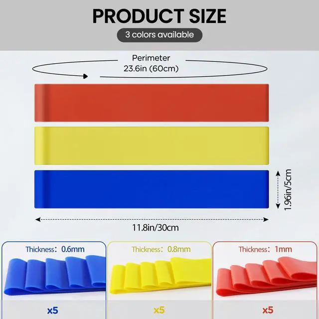 Alt view image 2 of 7 - 1 Blue, 1 Red, 1 Yellow, Chair Bands for Kids with Fidgety Feet | Anti Slip Feature, Improve Focus & Reduce Restlessness, For Sensory ADHD ADD Autism, Sensory Needs