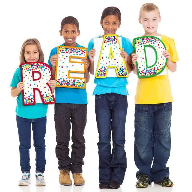 Alt view image 7 of 7 - Classroom Decorations Reading Poster for Teachers Bulletin Board and Wall Decor for Pre School, Elementary, Middle School, Daycare, Library Read Sign(Colorful Dots)