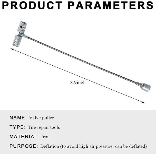 Alt view image 2 of 6 - Valve Stem Installation Fishing Tool, Valve Stem Puller Tire Repair Fishing Tool, Universal Auto Plug Core Remover for Valve Stem Installation and Removal, Car Accessories