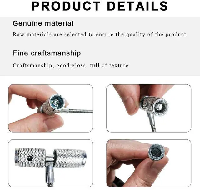 Alt view image 3 of 6 - Valve Stem Installation Fishing Tool, Valve Stem Puller Tire Repair Fishing Tool, Universal Auto Plug Core Remover for Valve Stem Installation and Removal, Car Accessories