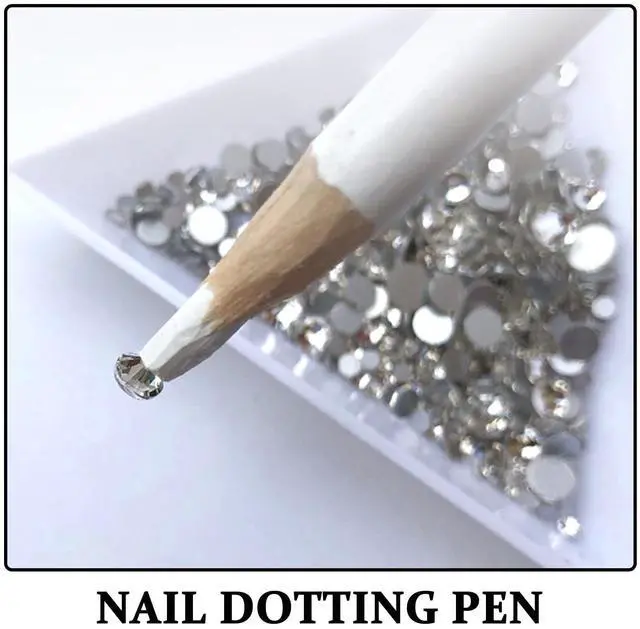 Alt view image 4 of 7 - Nail Dotting Pen 12 pack 6.69 in Rhinestone Picker Tool with Sticky Tip Dotting Tools for Nails Manicure Gems Beads and Nail Art Details
