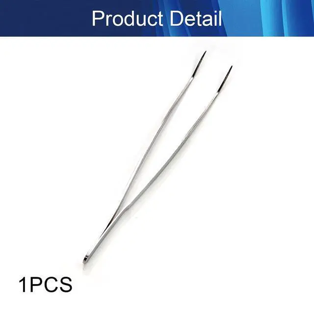 Alt view image 4 of 7 - Hegebeck Stainless Steel Tweezers, 200mm 430 Multi Purpose Curved Tweezer, for Facial Ingrown Hairs Splinter Remover, Plants, Daily Beauty Tool with Bent Tip, 1pcs