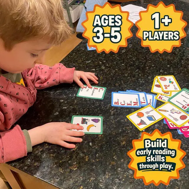 Alt view image 3 of 6 - Montessori-Inspired Reading Matching Game for Ages 4-6 | Match Words Preschool & Kindergarten Early Reading Games | Letter & Word Recognition | Picture & Word Matching 1-4 Players