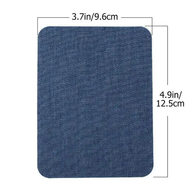 Alt view image 2 of 4 - Pack of 12pcs Iron On Denim Patches for Jeans Clothing Repair Elbow Pants Knees 4.9" X 3.7" Mix 3 Colors
