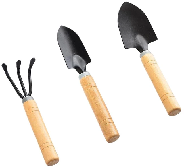 Main image of 3Pcs Gardening Tools, Mini Tool Set Indoor Garden Kit Miniature Gardening Rake|Trowel |Shovel for Gardening Supplies (Thick Handle)