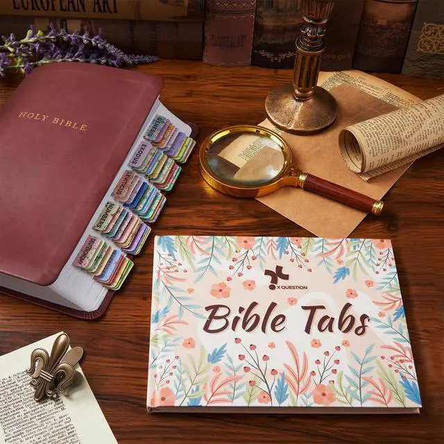 Alt view image 3 of 7 - Floral Bible Tabs for Women, Bible Index Tabs Booklet, 66 Tabs with Chapter Titles and Summaries, Alignment Guide, Petal Beauty Tabs, Waterproof Laminated Bible Study Gifts Supplies