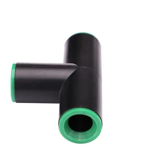 Alt view image 4 of 4 - 347G00UB Compression Tee, 1/2-Inch, Drip Irrigation Fitting for Supply Tubing and Dripline, Black with Green