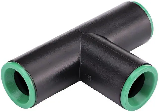 Main image of 347G00UB Compression Tee, 1/2-Inch, Drip Irrigation Fitting for Supply Tubing and Dripline, Black with Green