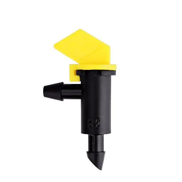 Alt view image 3 of 6 - 4 GPH Take-A-Part Flag Dripper, Drip Irrigation Emitters for Drip Irrigation Gardening Systems, 10-Pack, Black/Yellow