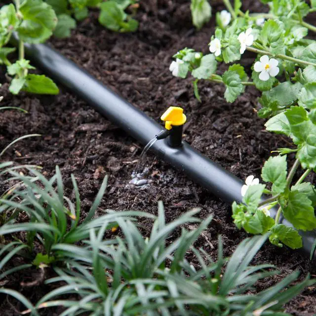 Alt view image 5 of 6 - 4 GPH Take-A-Part Flag Dripper, Drip Irrigation Emitters for Drip Irrigation Gardening Systems, 10-Pack, Black/Yellow