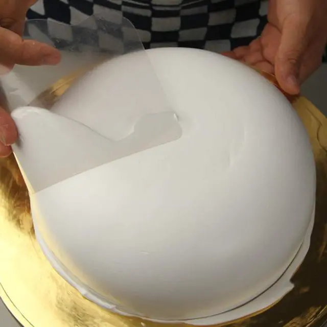 Alt view image 4 of 7 - 5 Pieces Flexible Plastic Cake Scraper Smoother Transparent Cream Scraper Spatula Cake Smoother Icing Smoother Pastry Spatula Scraper for DIY Kitchen Bakery Baking Cake Decorating Supplies