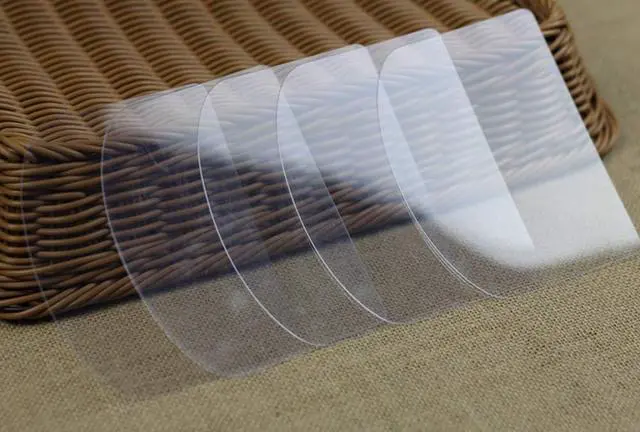 Alt view image 7 of 7 - 5 Pieces Flexible Plastic Cake Scraper Smoother Transparent Cream Scraper Spatula Cake Smoother Icing Smoother Pastry Spatula Scraper for DIY Kitchen Bakery Baking Cake Decorating Supplies