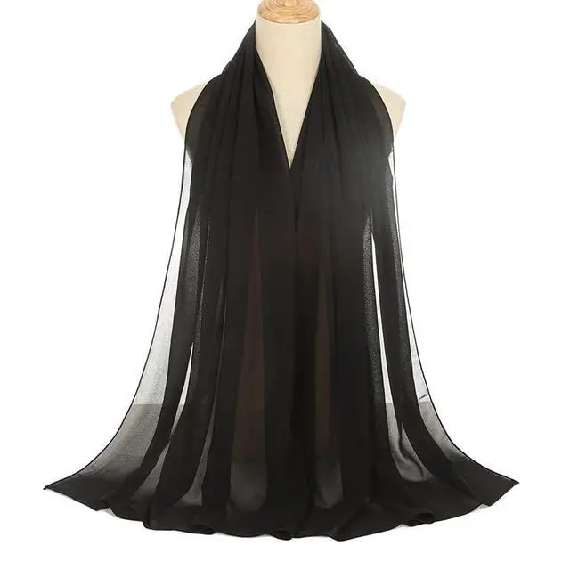 Alt view image 2 of 7 - Lightweight Sheer-Chiffon-Scarf for Women Long Scarf Shawl Wrap for Dresses Wedding Party Sunscreen Accessory