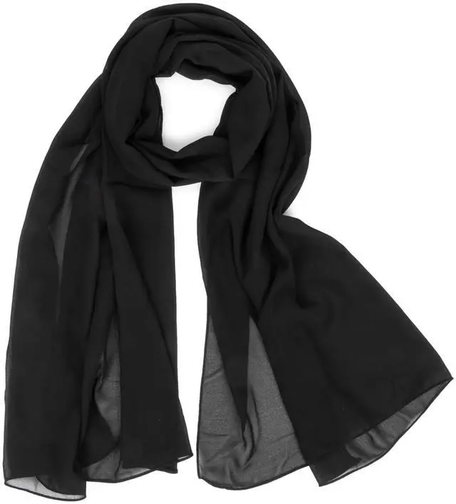 Main image of Lightweight Sheer-Chiffon-Scarf for Women Long Scarf Shawl Wrap for Dresses Wedding Party Sunscreen Accessory