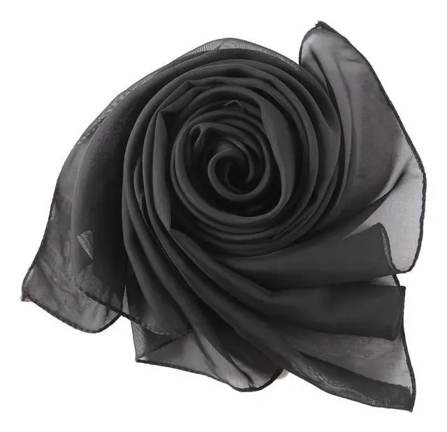 Alt view image 6 of 7 - Lightweight Sheer-Chiffon-Scarf for Women Long Scarf Shawl Wrap for Dresses Wedding Party Sunscreen Accessory