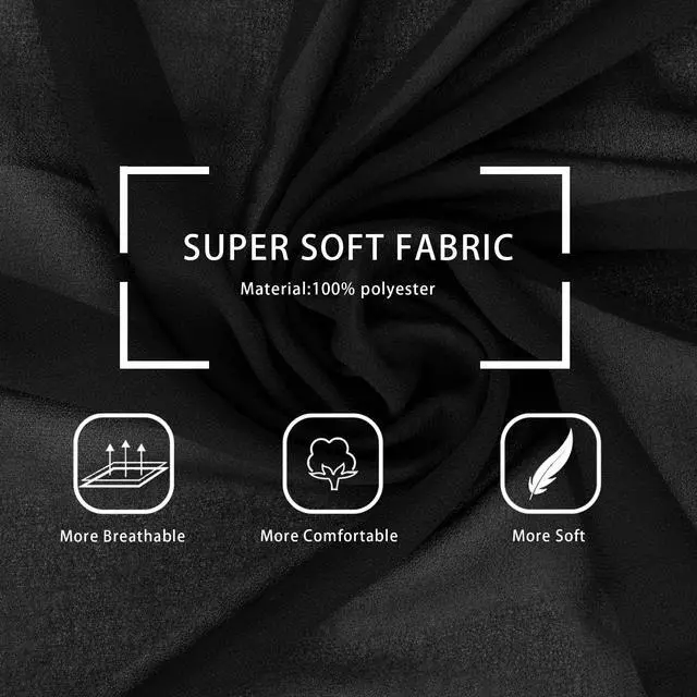 Alt view image 4 of 7 - Lightweight Sheer-Chiffon-Scarf for Women Long Scarf Shawl Wrap for Dresses Wedding Party Sunscreen Accessory
