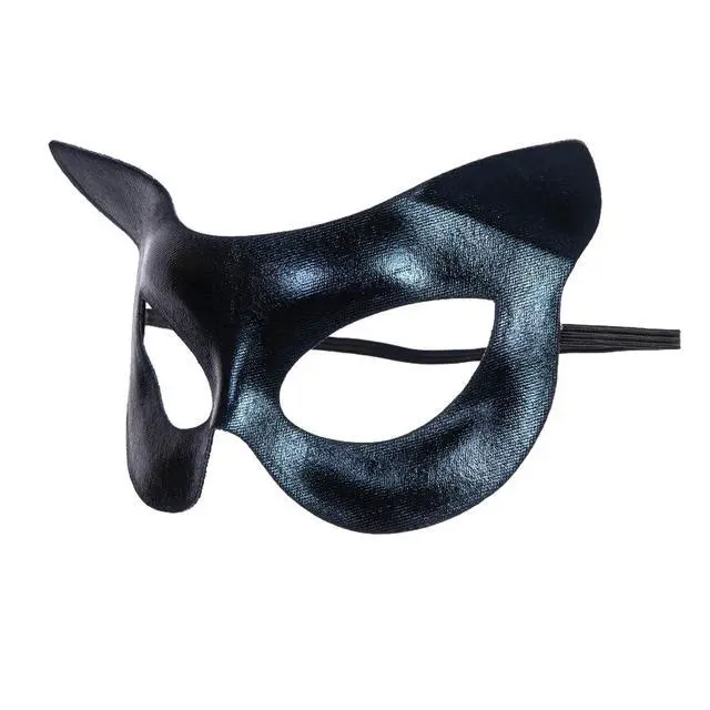 Alt view image 2 of 4 - Women Cat Mask Black Cat Mask Half Face Cat Masks for Halloween Party Cosplay Costume Props Party Accessory