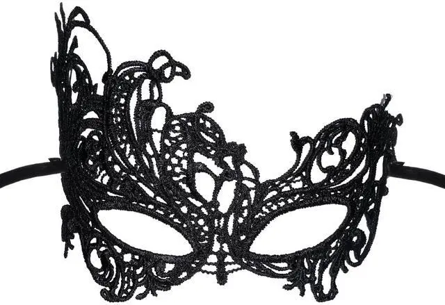Main image of Prasacco Masquerade Mask for Women, Venetian Lace Eye Masks Black Masquerade Mask for Halloween Mardi Gras Carnival Costume Party