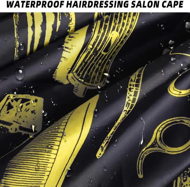 Alt view image 4 of 7 - Waterproof Barber Cape for Men - Hair Cutting Cape for Haircuts, Salon, and Adults - Barber Supplies and Accessories
