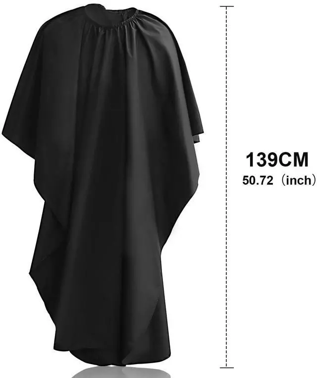 Alt view image 2 of 7 - Professional Hair Cutting Cape with Adjustable Snap Closure, Salon Barber Cape,Waterproof Hairdressing Salon Cape