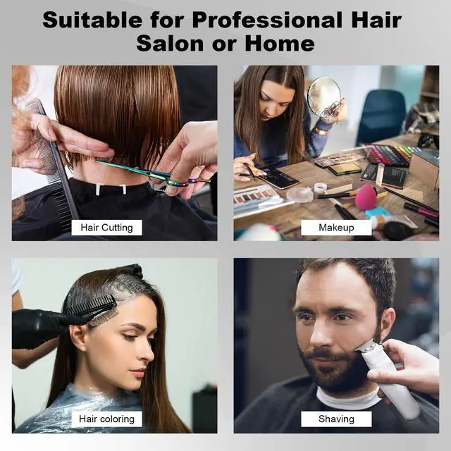 Alt view image 7 of 7 - Professional Hair Cutting Cape with Adjustable Snap Closure, Salon Barber Cape,Waterproof Hairdressing Salon Cape