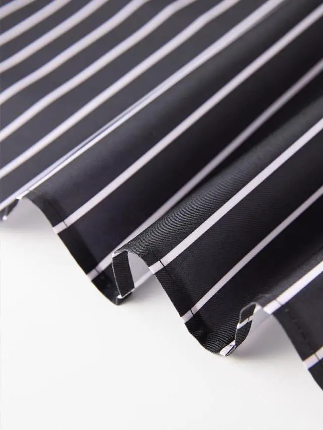 Alt view image 3 of 6 - 2 Pack Aprons with Pockets for Women Men Adjustable Bib Chef Apron for Kitchen Cooking BBQ Restaurant Stripe Black White