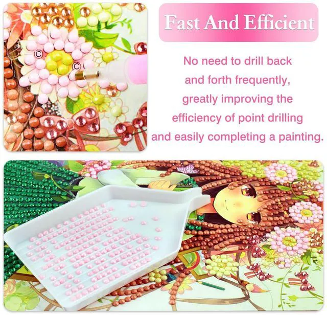 Alt view image 3 of 6 - 6 PCS Plastic Diamond Painting Bead Sorting Trays Durable Craft Accessories for DIY Diamond Art, Nail Art & Phone Decoration