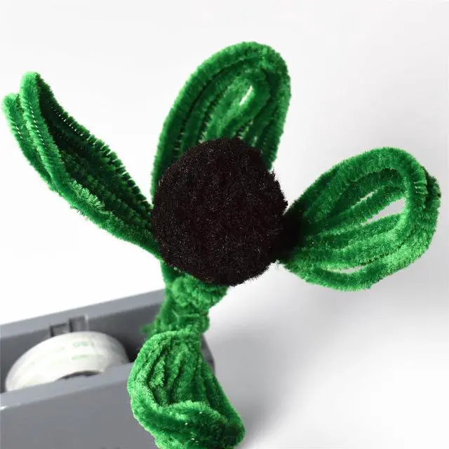 Alt view image 4 of 4 - Pipe Cleaners 100 Pieces Chenille Stems Dark Green for DIY Art Decorations Creative Craft (6 mm x 12 Inch)