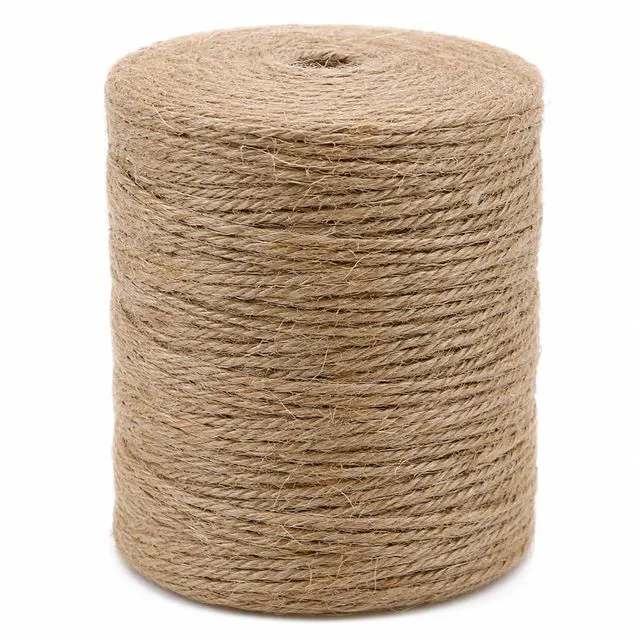 Main image of Natural Jute Twine String 656 Feet 2mm Twine for Crafts Gift Wrapping Christmas Packing String for Arts Decoration, Wedding, Gardening