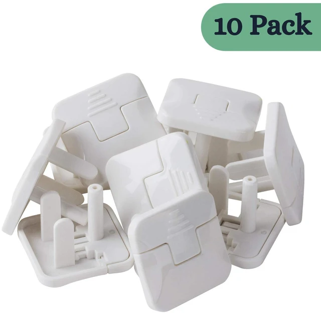 Alt view image 3 of 7 - Outlet Covers Child Proof, 10 Pack, White, 3 Prong Outlet Covers