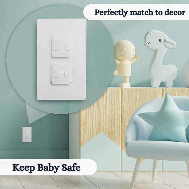 Alt view image 5 of 7 - Outlet Covers Child Proof, 10 Pack, White, 3 Prong Outlet Covers