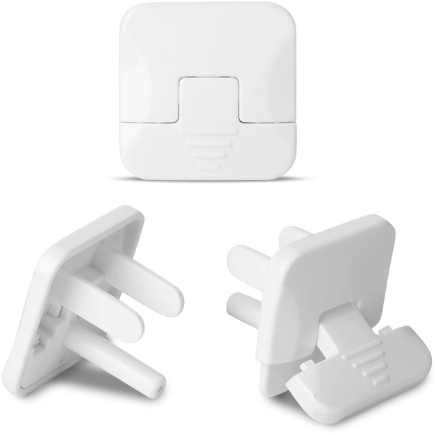 Alt view image 7 of 7 - Outlet Covers Child Proof, 10 Pack, White, 3 Prong Outlet Covers