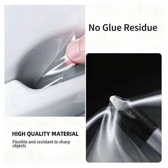 Alt view image 3 of 6 - 10 Pack Car Door Handle Protector Film, Clear Door Bowl Guard | Anti-Scratch Protection / Waterproof & Wear Resistant / Clear Invisible Design / Paint Protection / Fits Most Vehicles