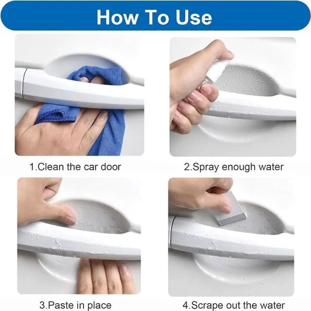 Alt view image 4 of 6 - 10 Pack Car Door Handle Protector Film, Clear Door Bowl Guard | Anti-Scratch Protection / Waterproof & Wear Resistant / Clear Invisible Design / Paint Protection / Fits Most Vehicles
