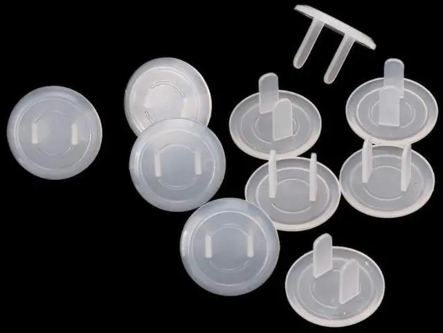 Main image of 10pcs White Power Socket Plugs Protector Cover,Protection Anti Electric Shock Electrical Outlet Cover Plate,Protection Anti Electric Shock for Baby Safety Guard,Electrical Safety Safety