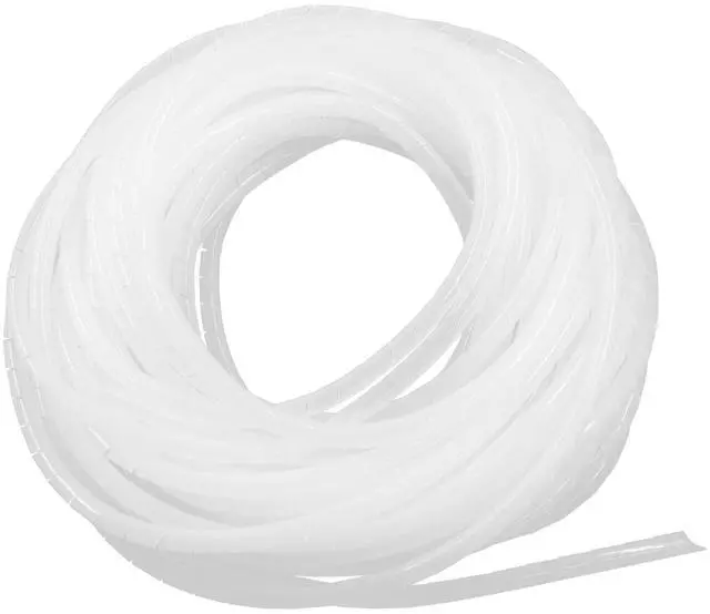 Main image of 1/4" Spiral Cable Wrap, White, 43 Ft
