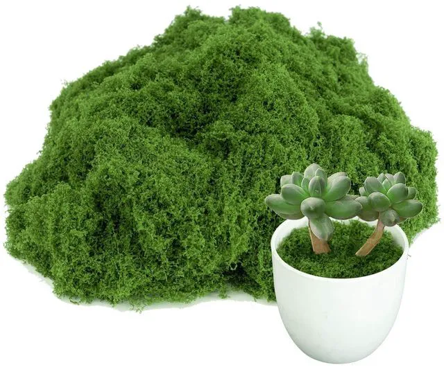 Main image of Fake Green Moss for Potted Plants,Artificial Moss for Crafts Indoor,DIY Table Decorating Fairy Garden Accessories Wedding Party Floral Decor Outdoor
