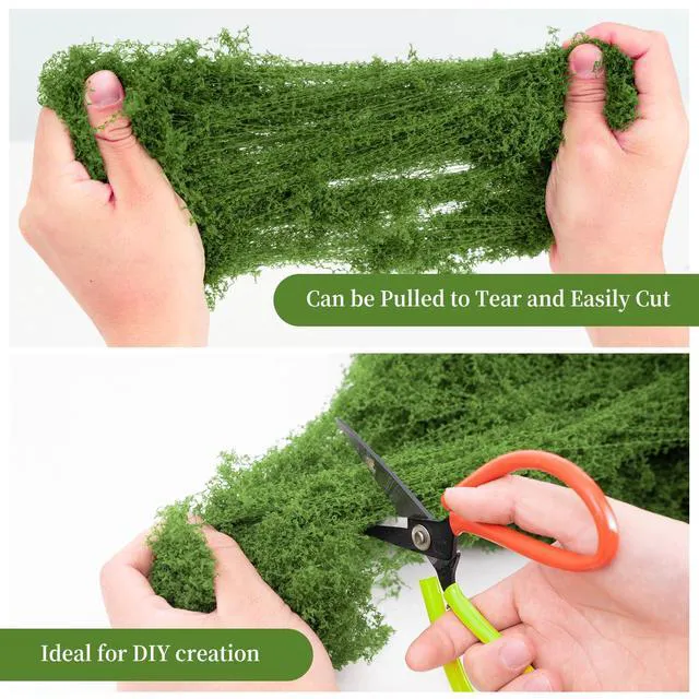 Alt view image 3 of 7 - Fake Green Moss for Potted Plants,Artificial Moss for Crafts Indoor,DIY Table Decorating Fairy Garden Accessories Wedding Party Floral Decor Outdoor