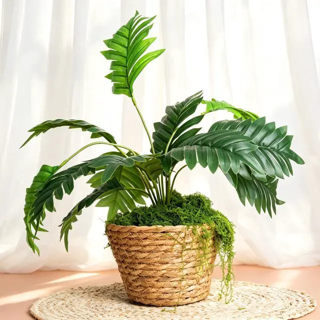 Alt view image 4 of 7 - Fake Green Moss for Potted Plants,Artificial Moss for Crafts Indoor,DIY Table Decorating Fairy Garden Accessories Wedding Party Floral Decor Outdoor