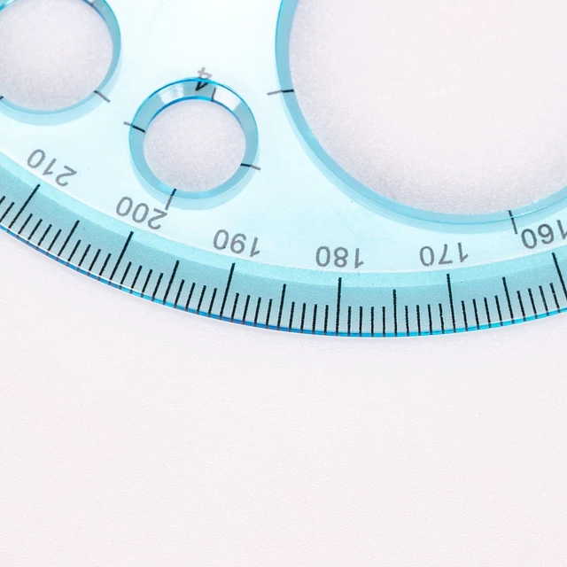 Alt view image 3 of 7 - Circle Template Circle Round Stencil Templates for Drawing Professional Circle Ruler Multi Function Drawing Aid Tool Large and Small Size Suit for Studying Designing Office