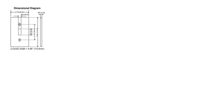 Alt view image 2 of 2 - 1-Gang No Device Blank Wallplate, Standard Size, Thermoplastic Nylon, Box Mount, 80714-W, White